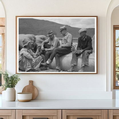 Sheep Shearers Working in Malheur County Oregon 1941