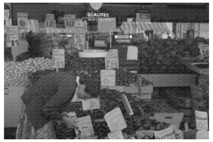 San Diego Vegetable Market June 1941 Vintage Photo