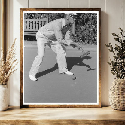 Roque Player in San Diego California June 1941