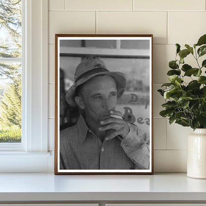 Farmer in Canyon County Idaho June 1941 Vintage Image