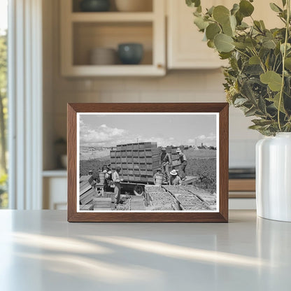 Vintage Green Peas Crates Nampa Idaho June 1941