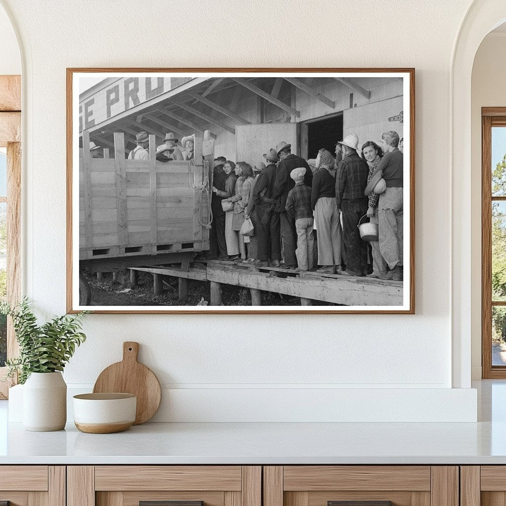 High School Students Board Trucks for Pea Field Work 1941