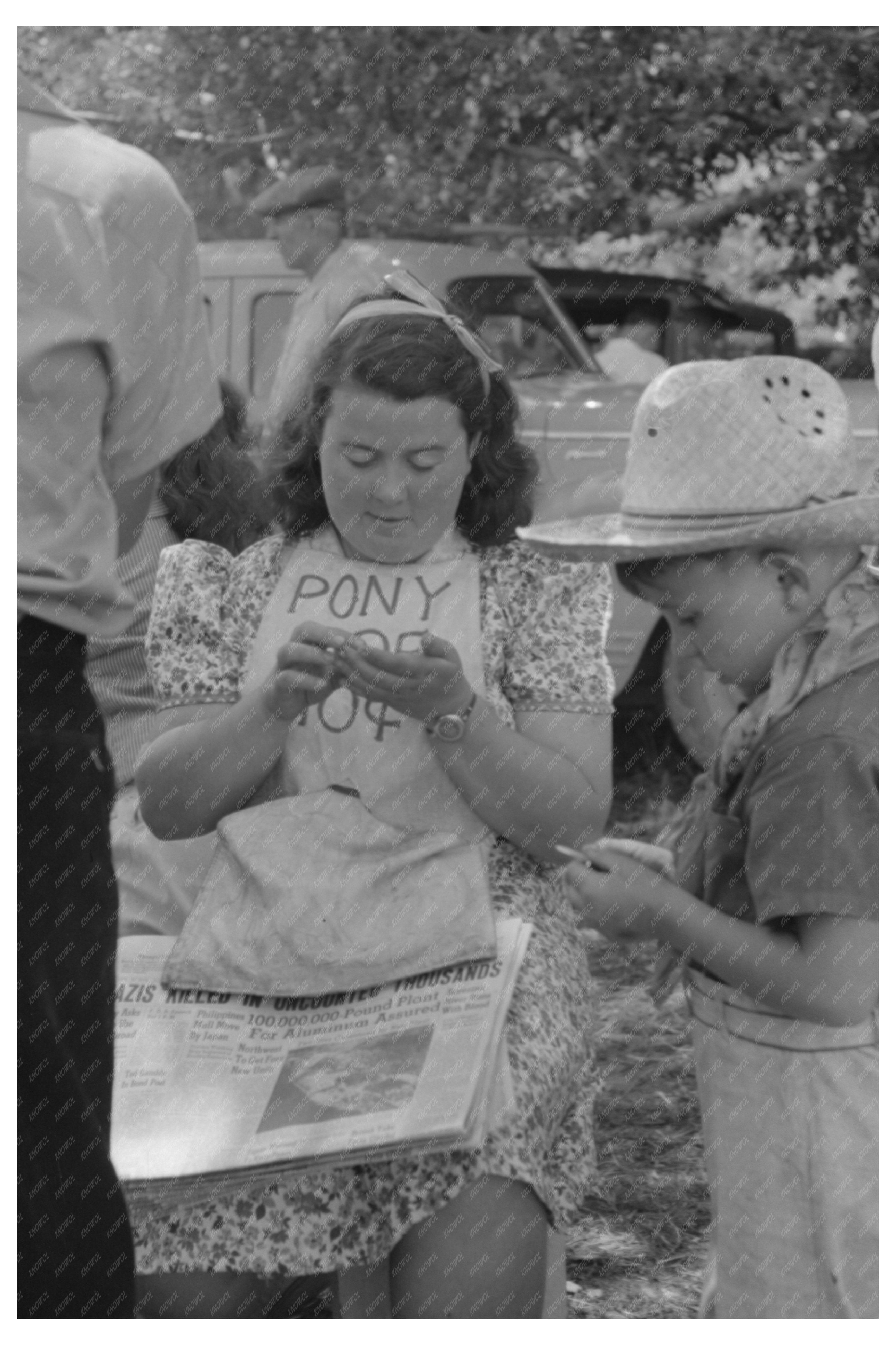 Pony Ride Concession Fourth of July Vale Oregon 1941