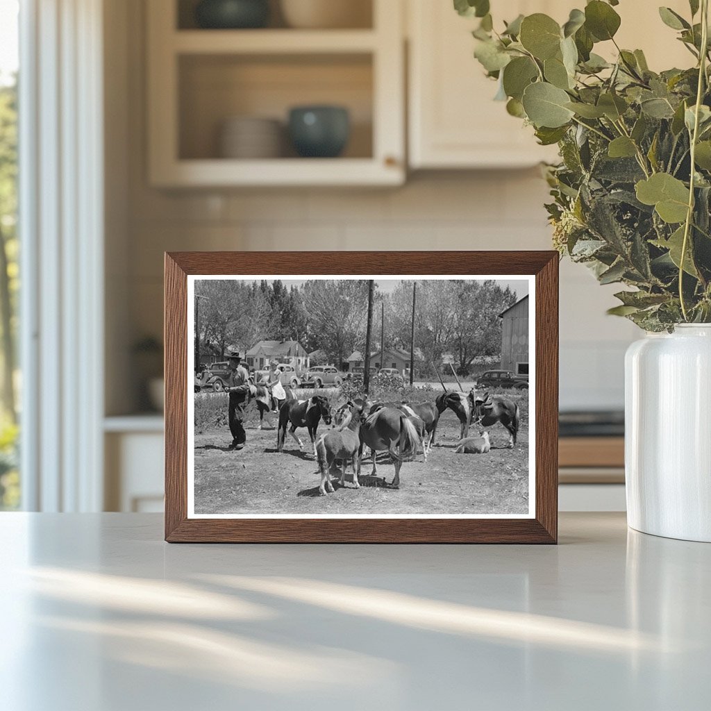 Pony Ride Concession Vale Oregon July 1941