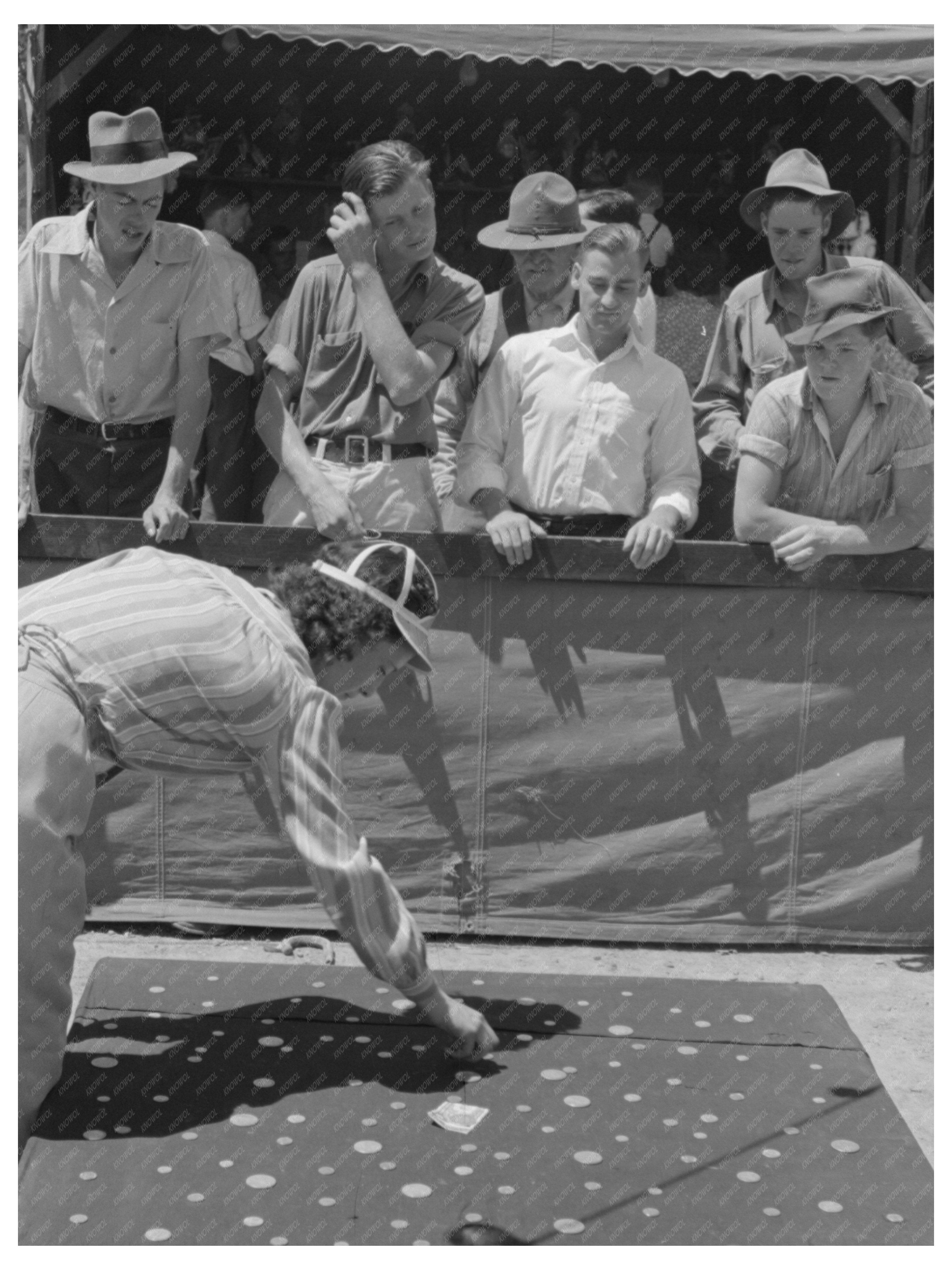 Coin Tossing Concession Fourth of July Celebration 1941