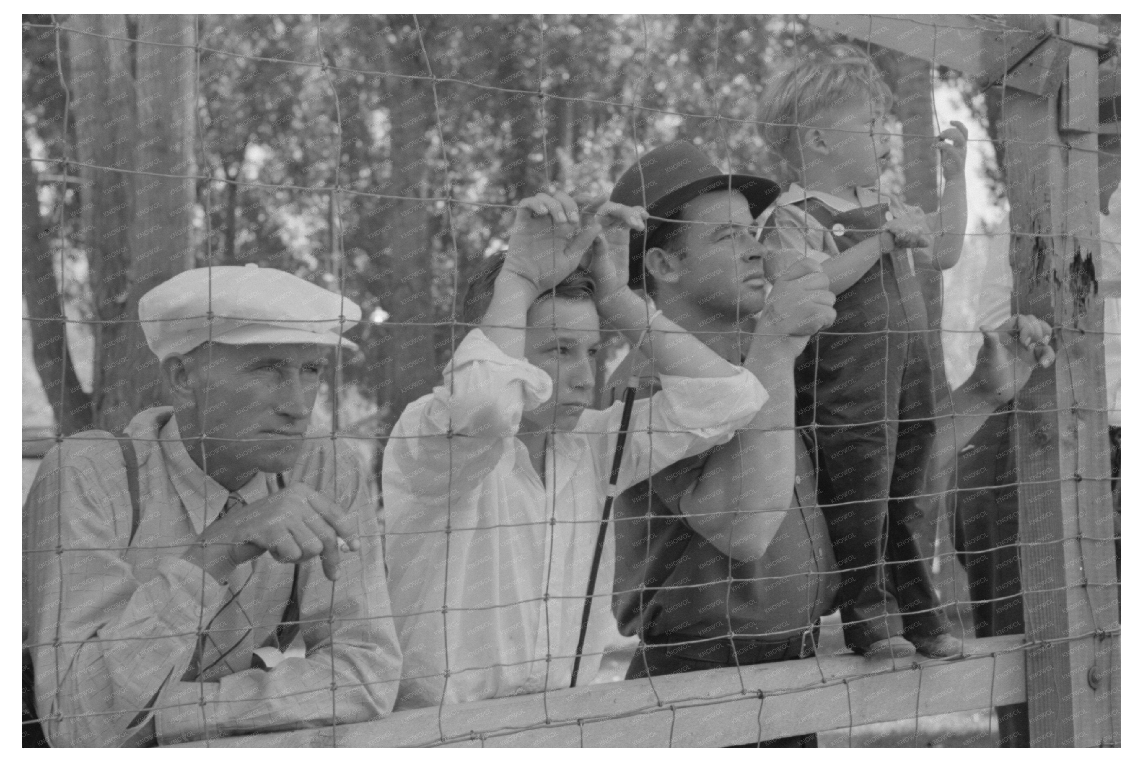 Baseball Game Spectators July 4th Vale Oregon 1941