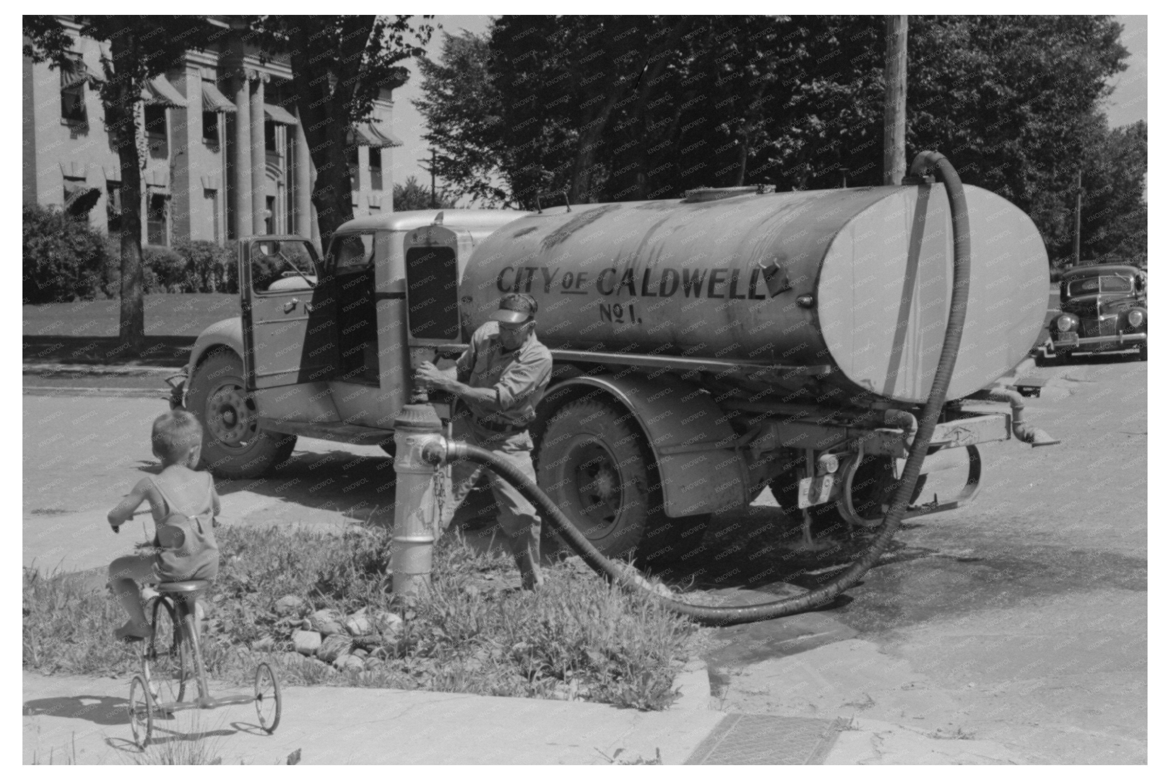 Vintage 1941 Street-Sprinkling Wagon in Caldwell Idaho