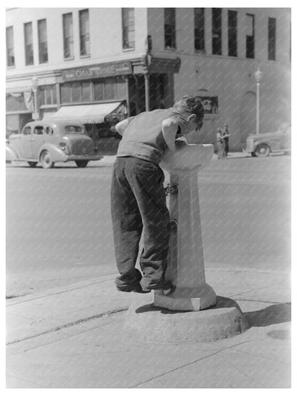 Caldwell Idaho Water Fountain Russell Lee 1941