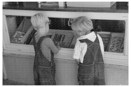 Boys Choosing Candies in Caldwell Idaho July 1941