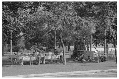 Picnic Scene in Caldwell Idaho July 1941 Vintage Photo