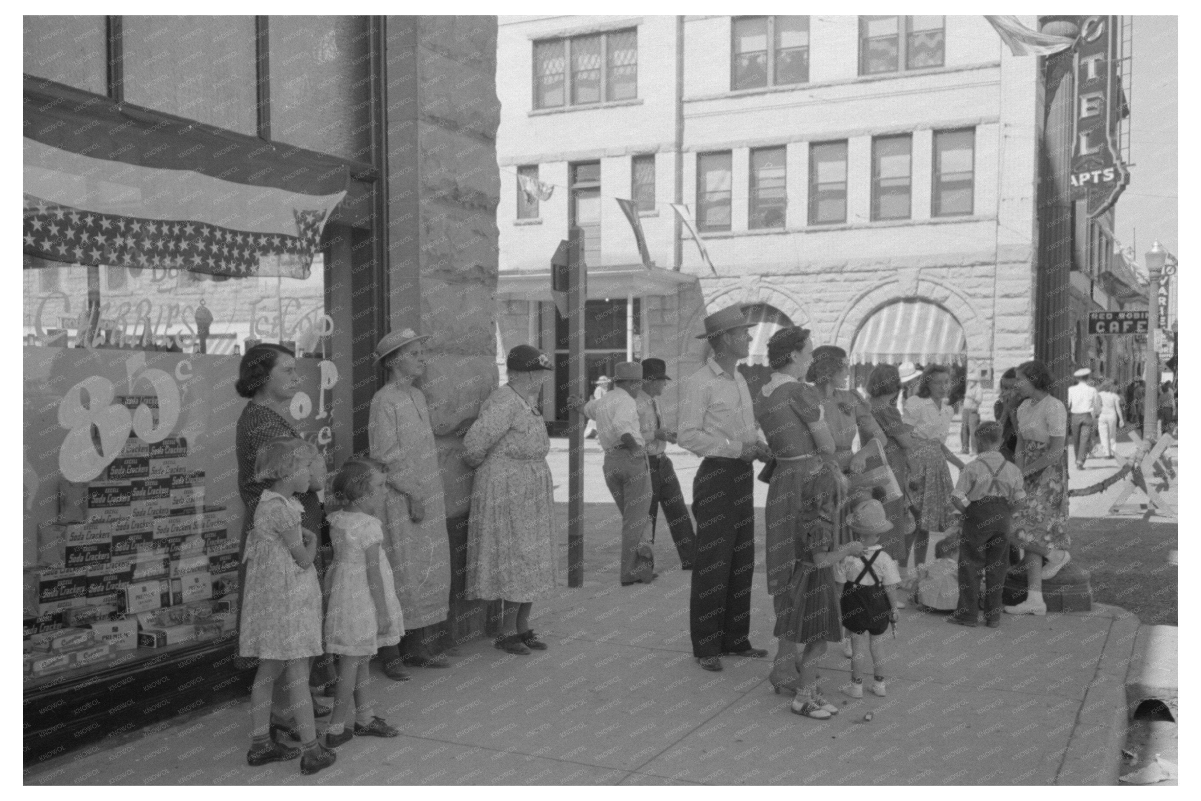 Fourth of July Parade Spectators Vale Oregon 1941