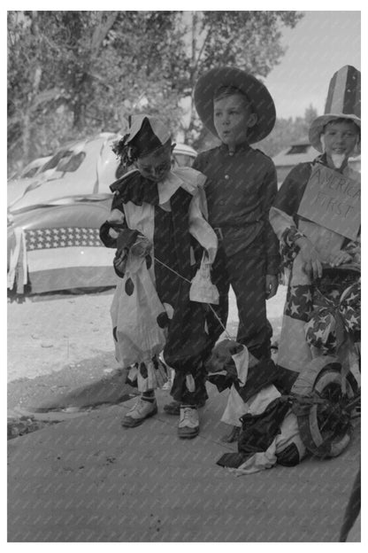 Fourth of July Bicycle Parade in Vale Oregon 1941