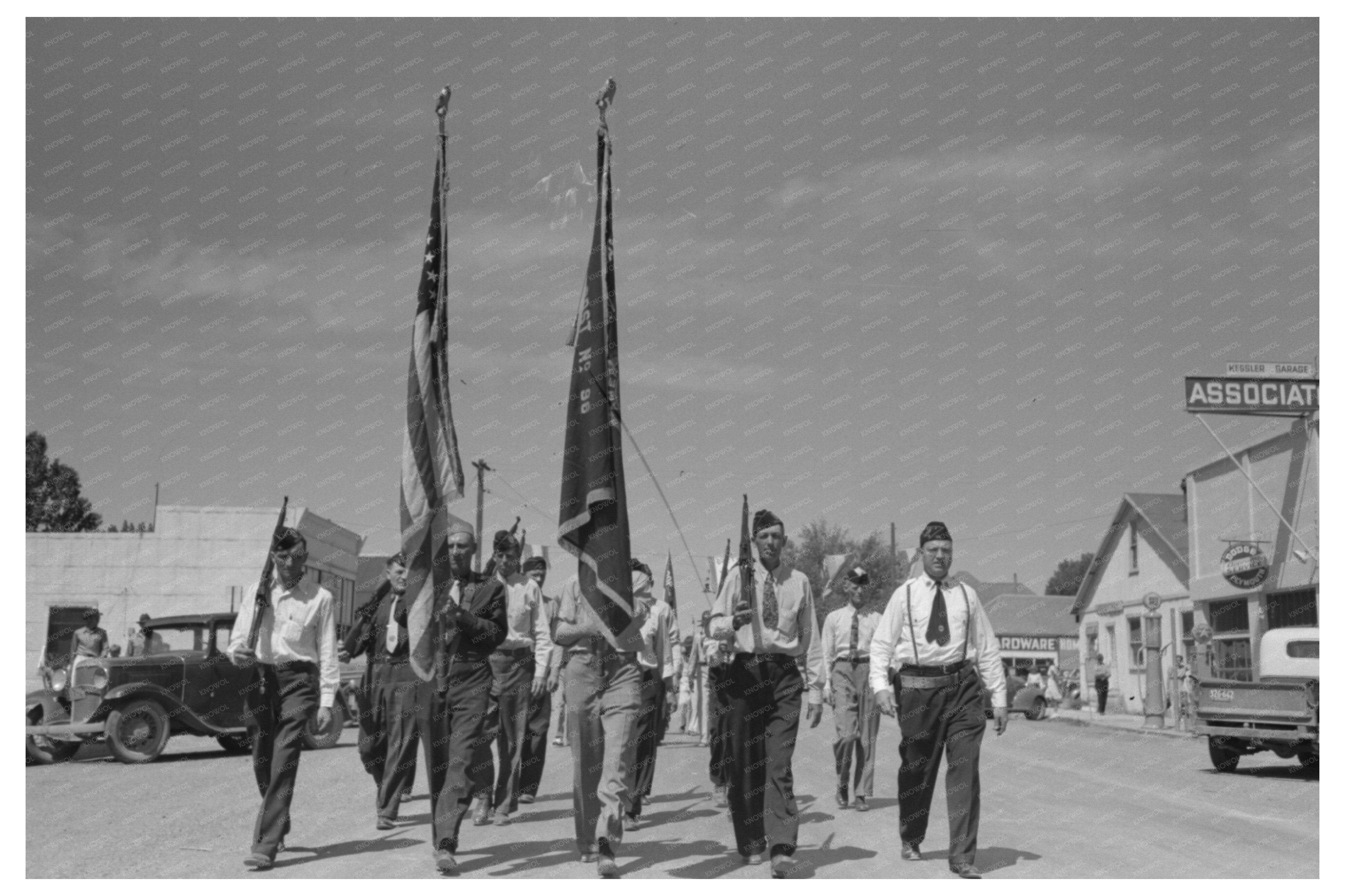 Legionaries Parade Fourth of July Vale Oregon 1941