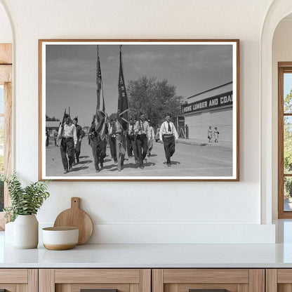 Legionnaires Parade Fourth of July Vale Oregon 1941