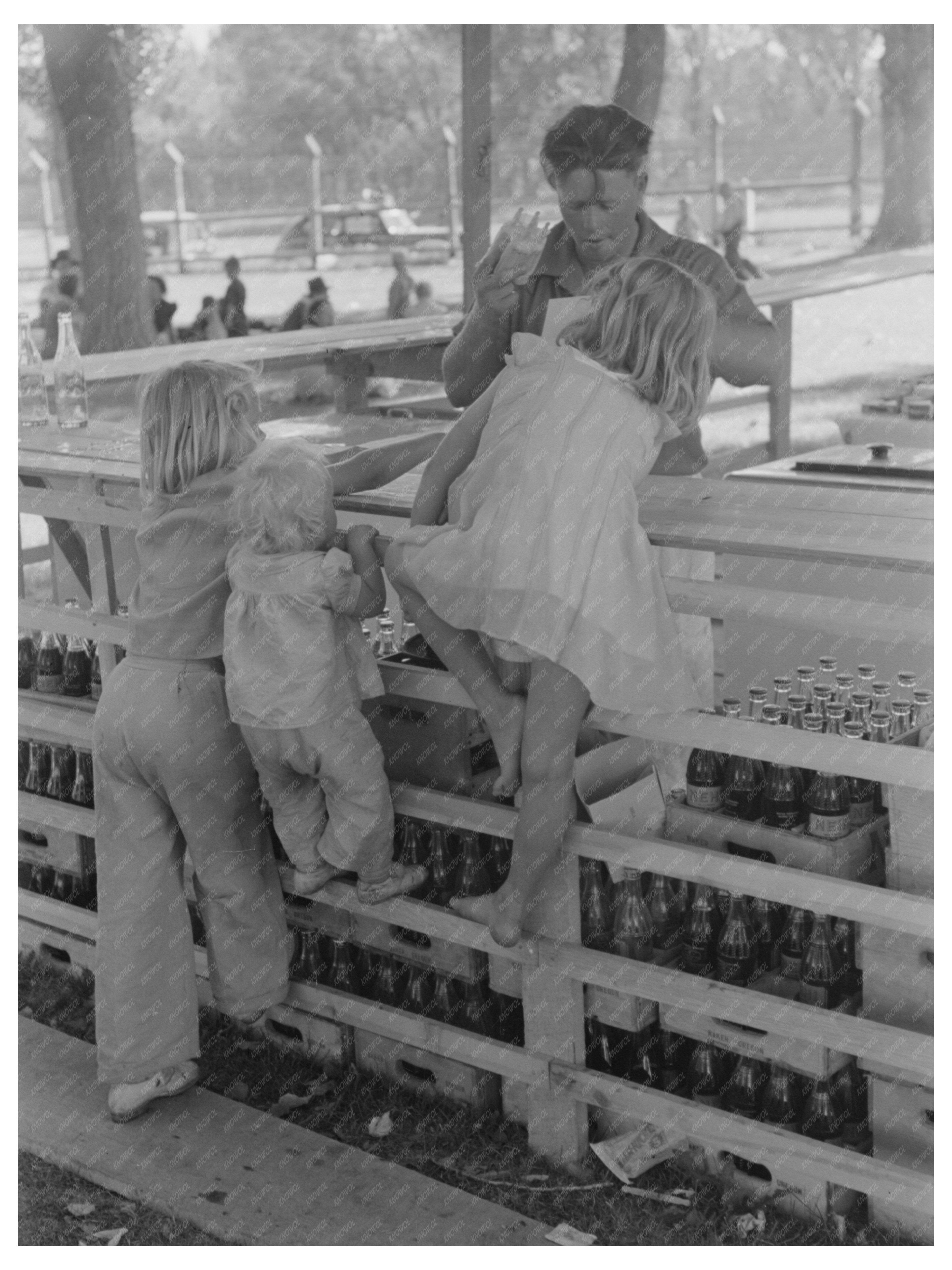 Cold Drink Stand Fourth of July Picnic Vale Oregon 1941