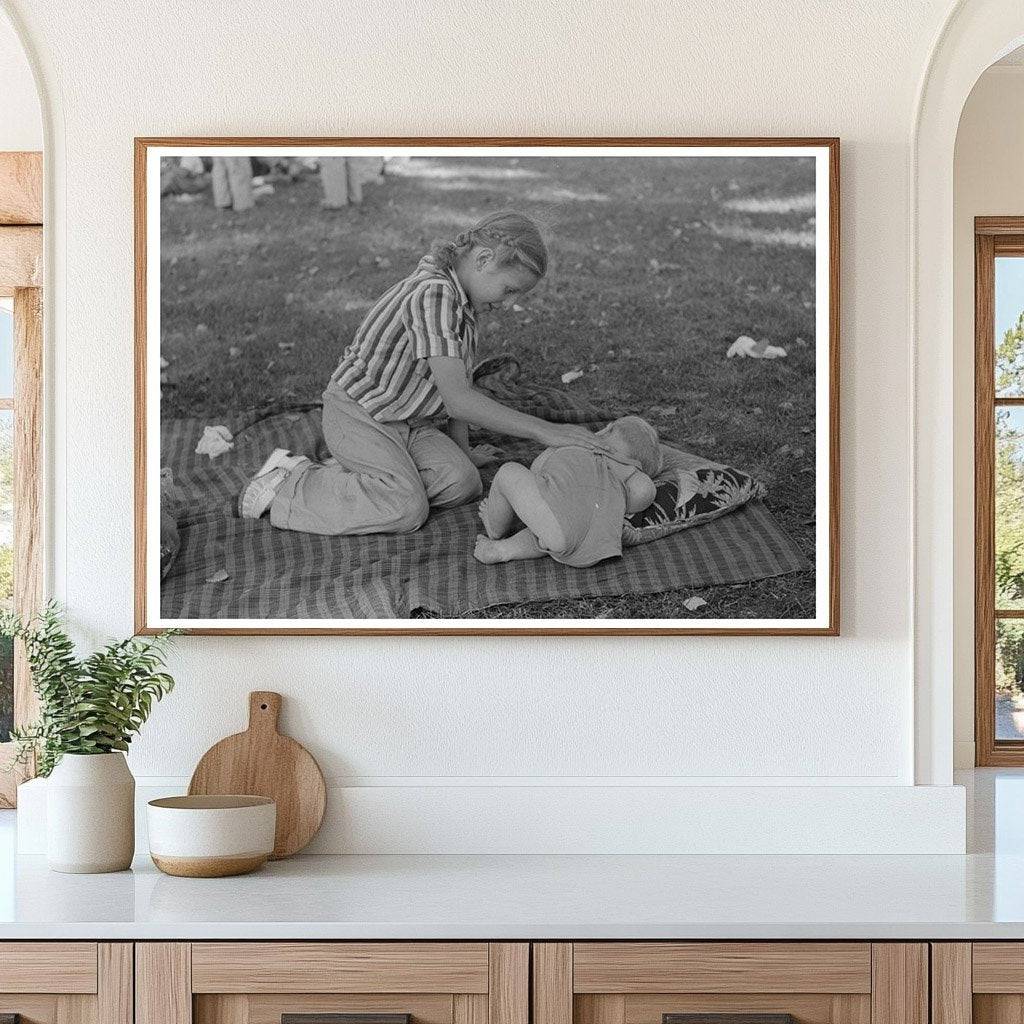 Fourth of July Picnic Scene Vale Oregon 1941