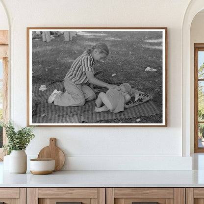 Fourth of July Picnic Scene Vale Oregon 1941