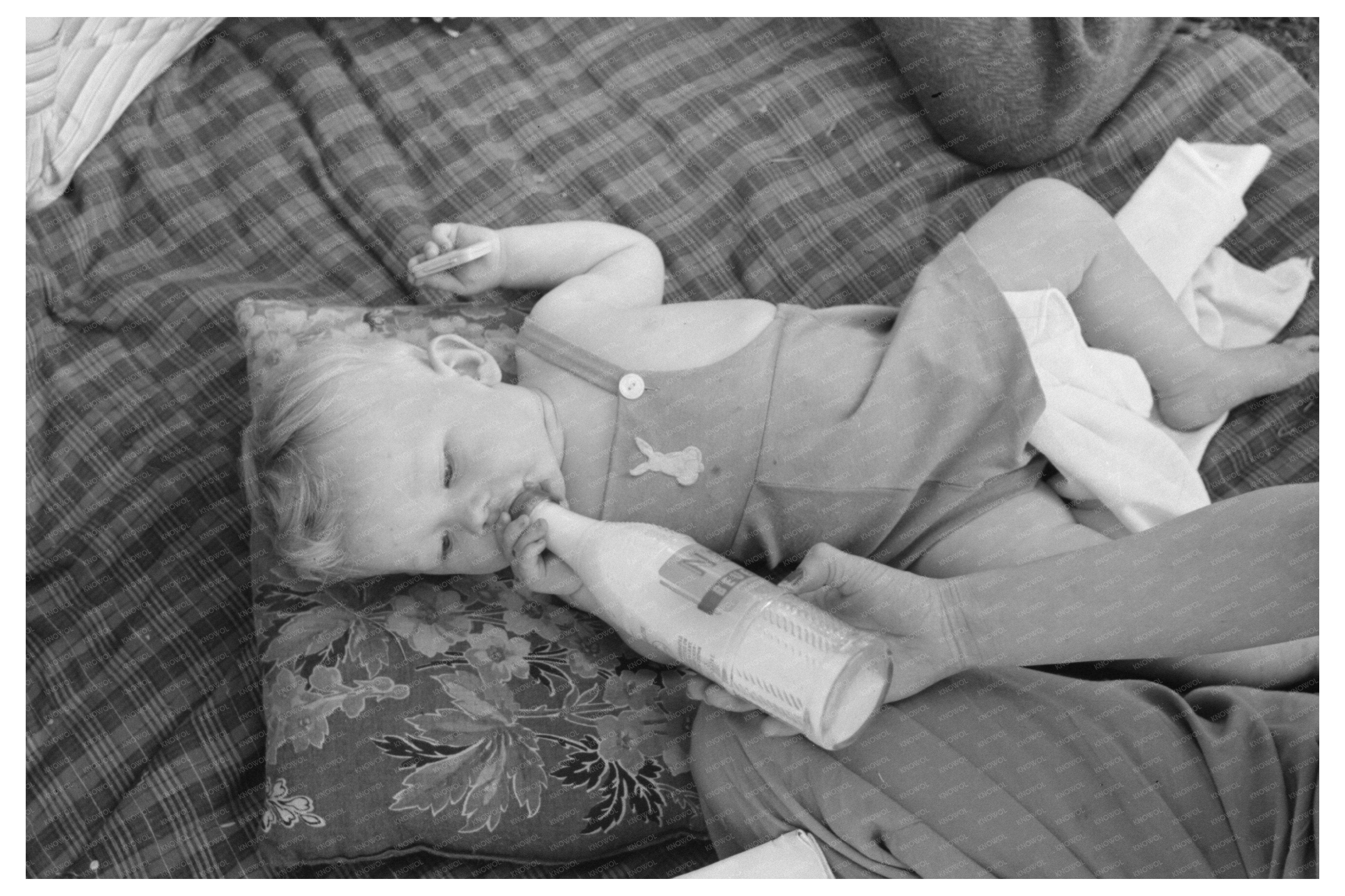 Baby at Fourth of July Picnic Vale Oregon 1941