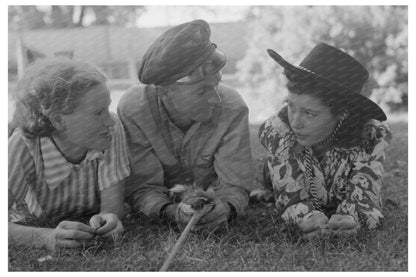 Fourth of July Motorcycle Riders in Vale Oregon 1941