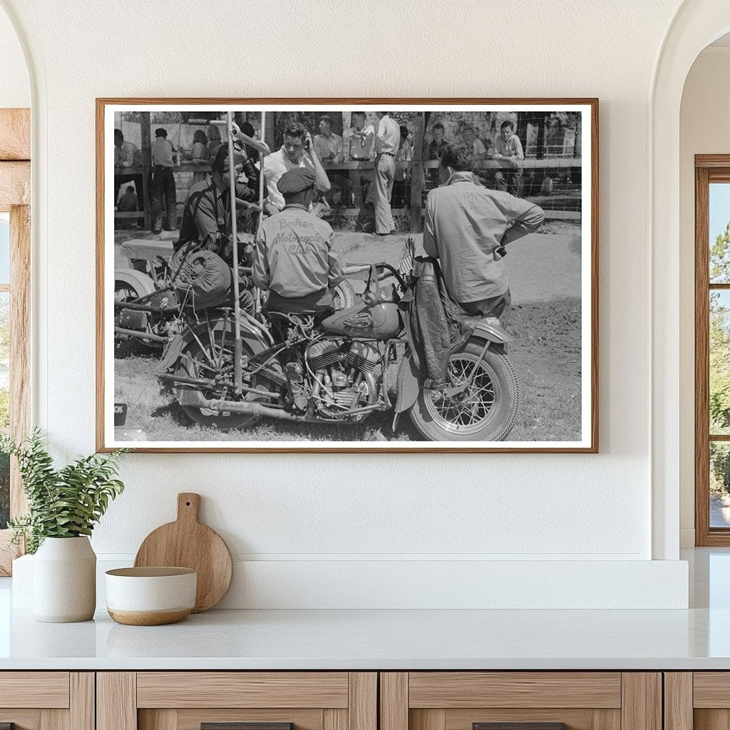 Motorcycle Racers Compete July 1941 Vale Oregon Event