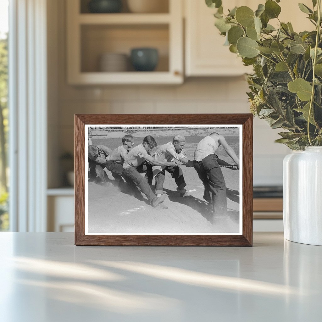 Boys Tug of War Fourth of July Celebration Vale Oregon 1941