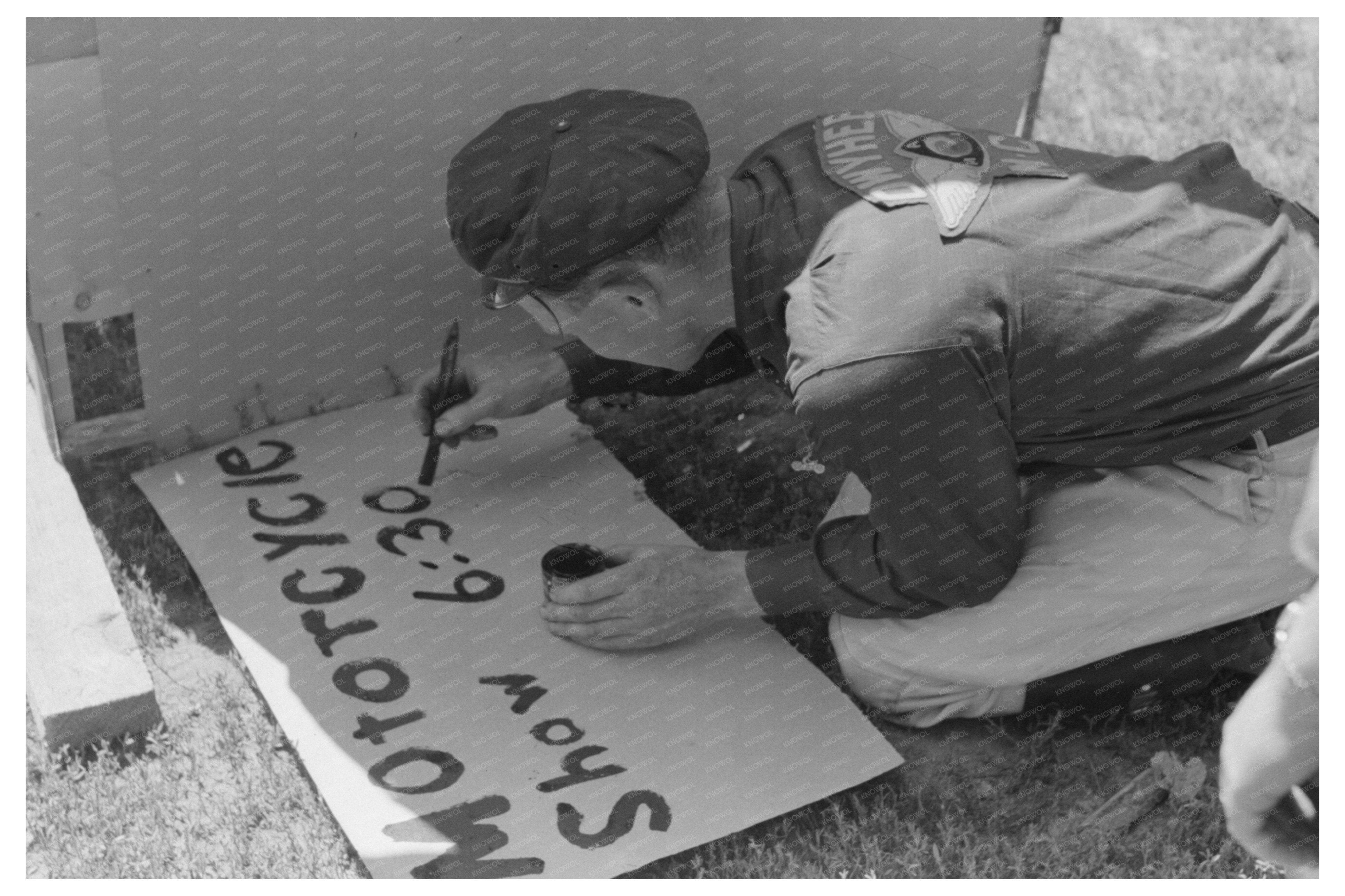 Vale Oregon Fourth of July Sign Painting 1941