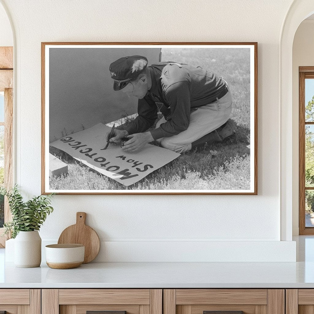 Fourth of July Sign Painting in Vale Oregon 1941