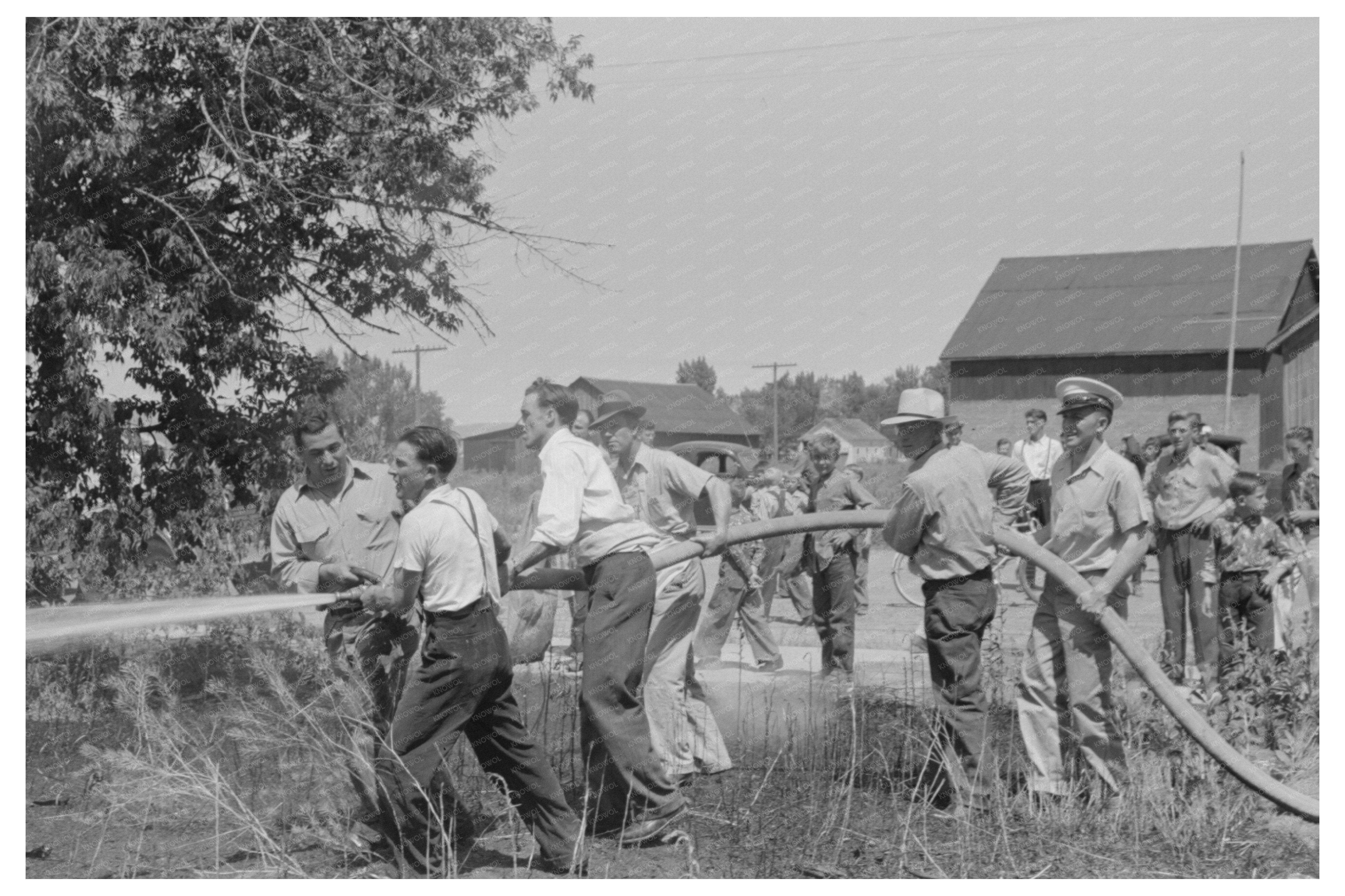 Grass Fire Combat in Vale Oregon July 4 1941