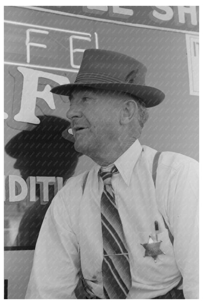 Police Officer in Vale Oregon July 1941 Fourth of July Celebration