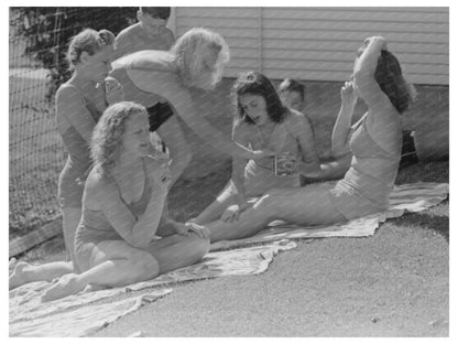 Caldwell Idaho Pool Scene July 1941 Vintage Photo