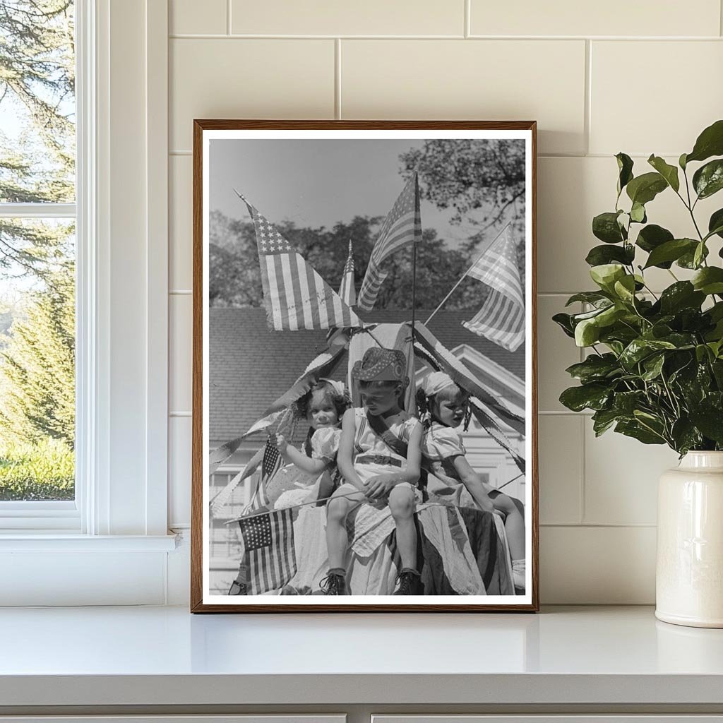 Fourth of July Parade Float with Children Vale Oregon 1941