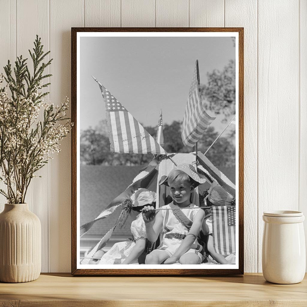 Children on Float in July 1941 Fourth of July Parade Vale Oregon