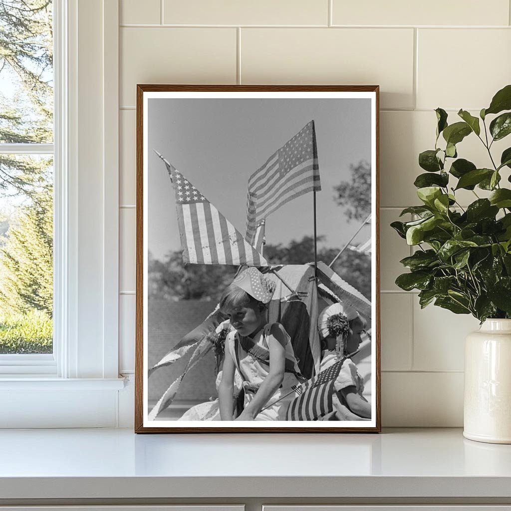 Children on Float in Fourth of July Parade Vale Oregon 1941