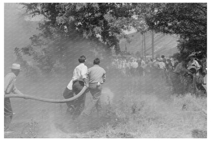 Firefighters Battling Grass Fire in Vale Oregon July 1941