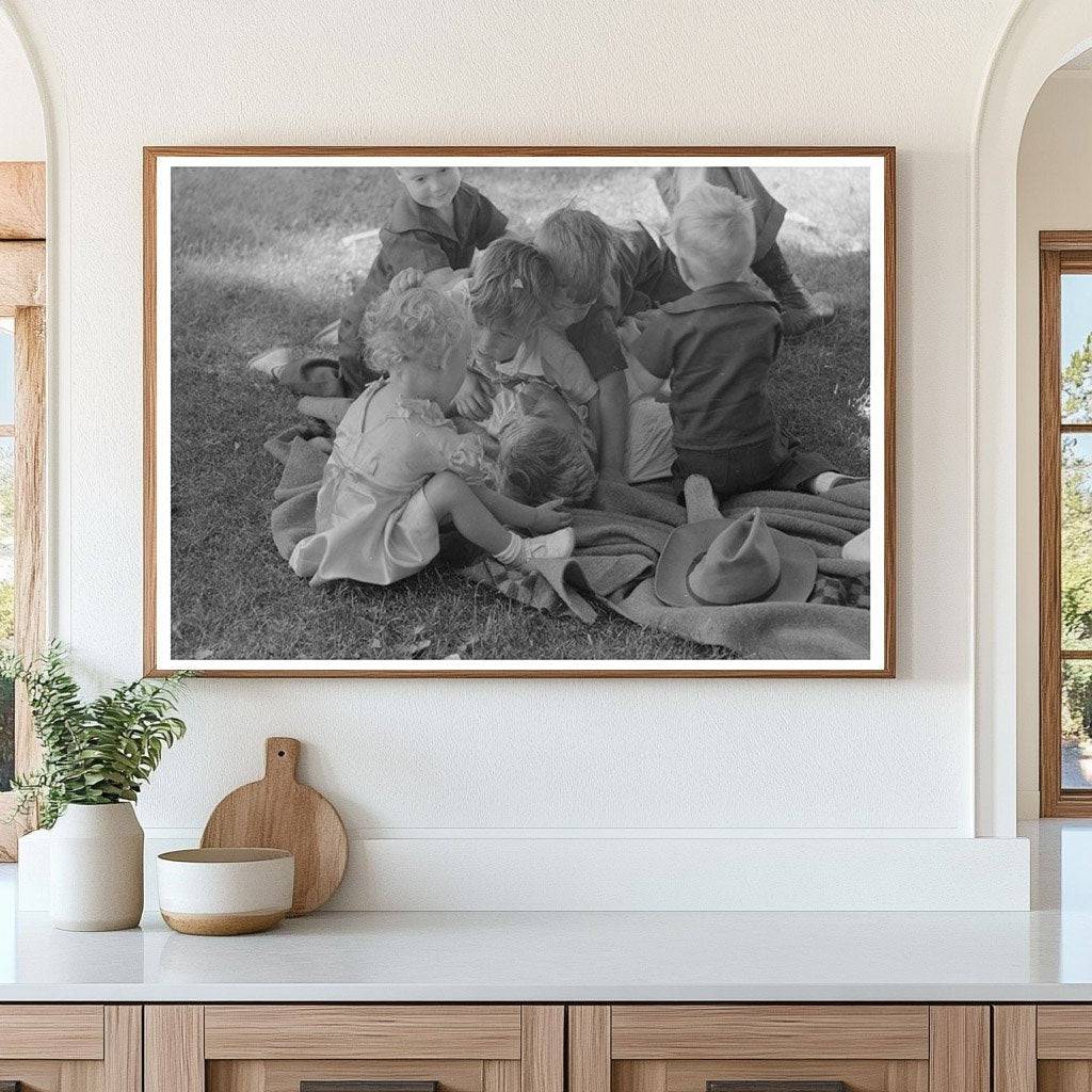 Children Picnic Fourth of July Vale Oregon July 1941