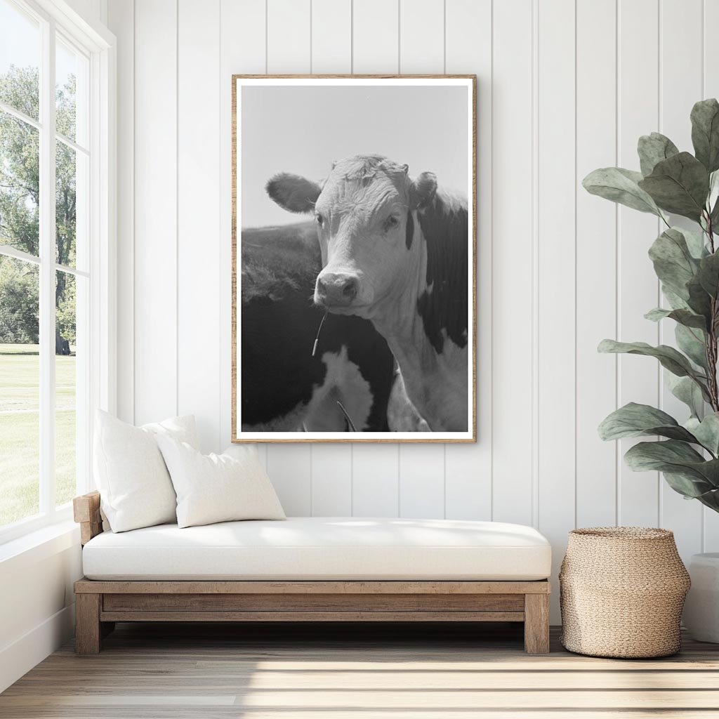 Yearling Steer at Cruzen Ranch Idaho July 1941