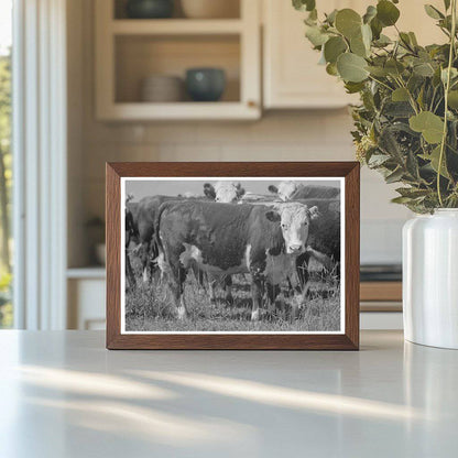 Yearlings at Cruzen Ranch Idaho July 1941 Historical Photo