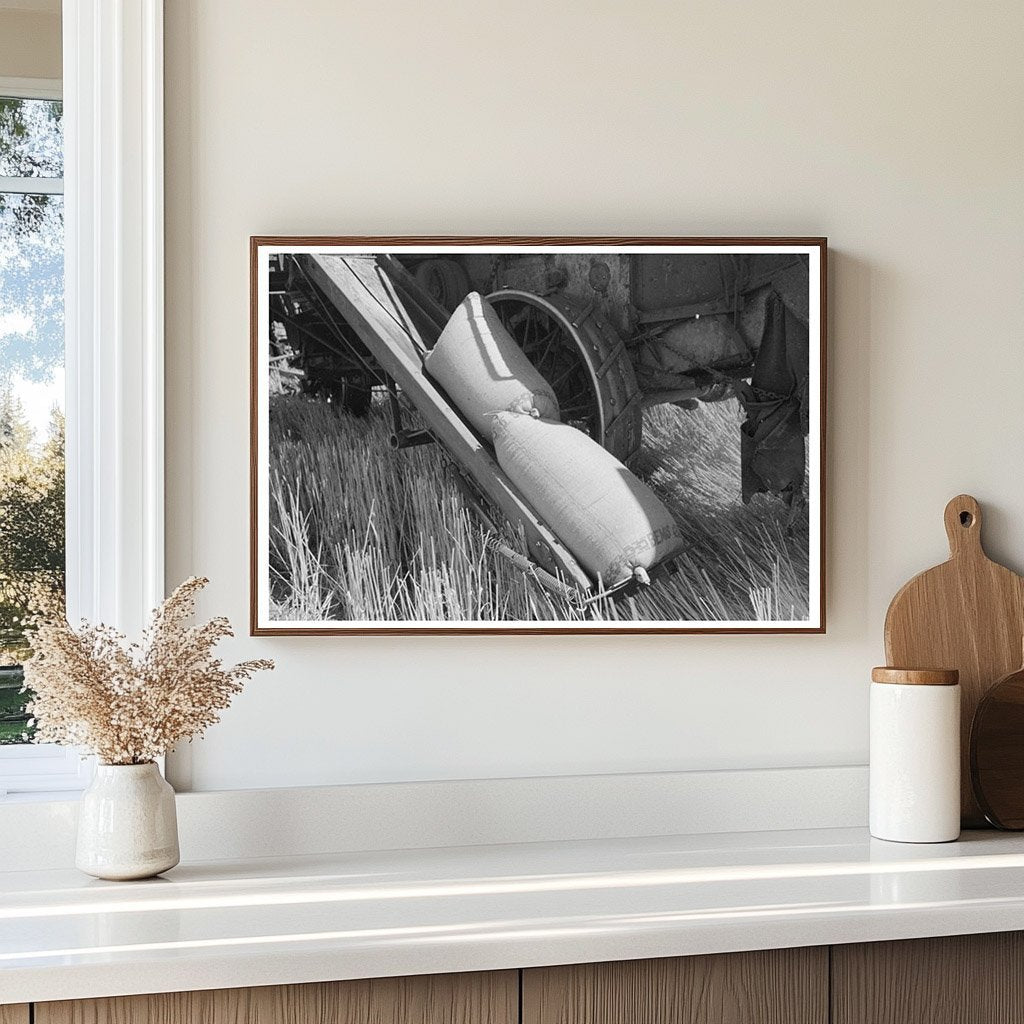 Walla Walla County Wheat Harvesting Vintage Photo 1941