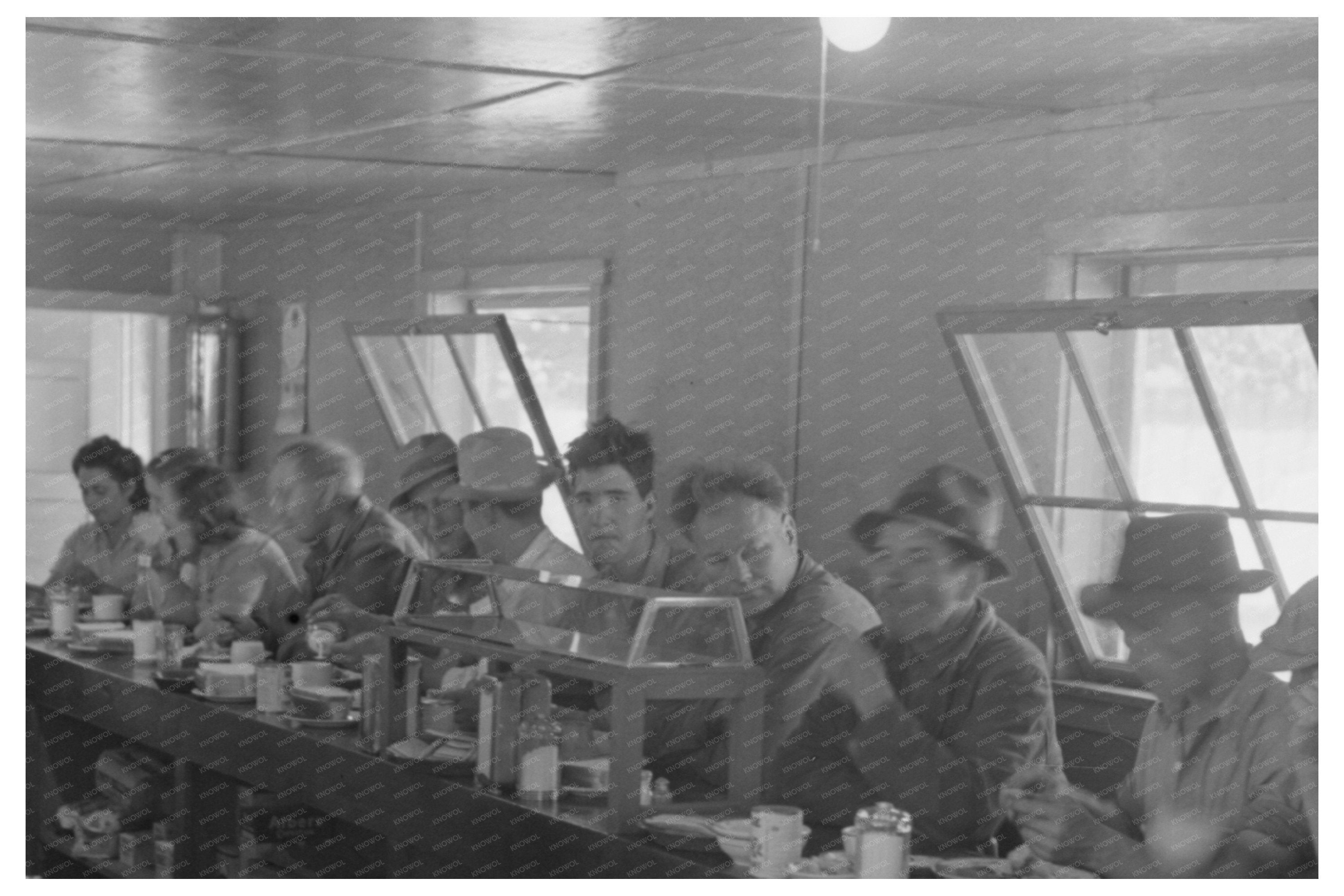 Men Lunch Break at Yakima Chief Hop Ranch September 1941