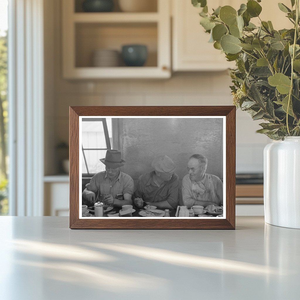 Men Lunching at Yakima Hop Ranch September 1941