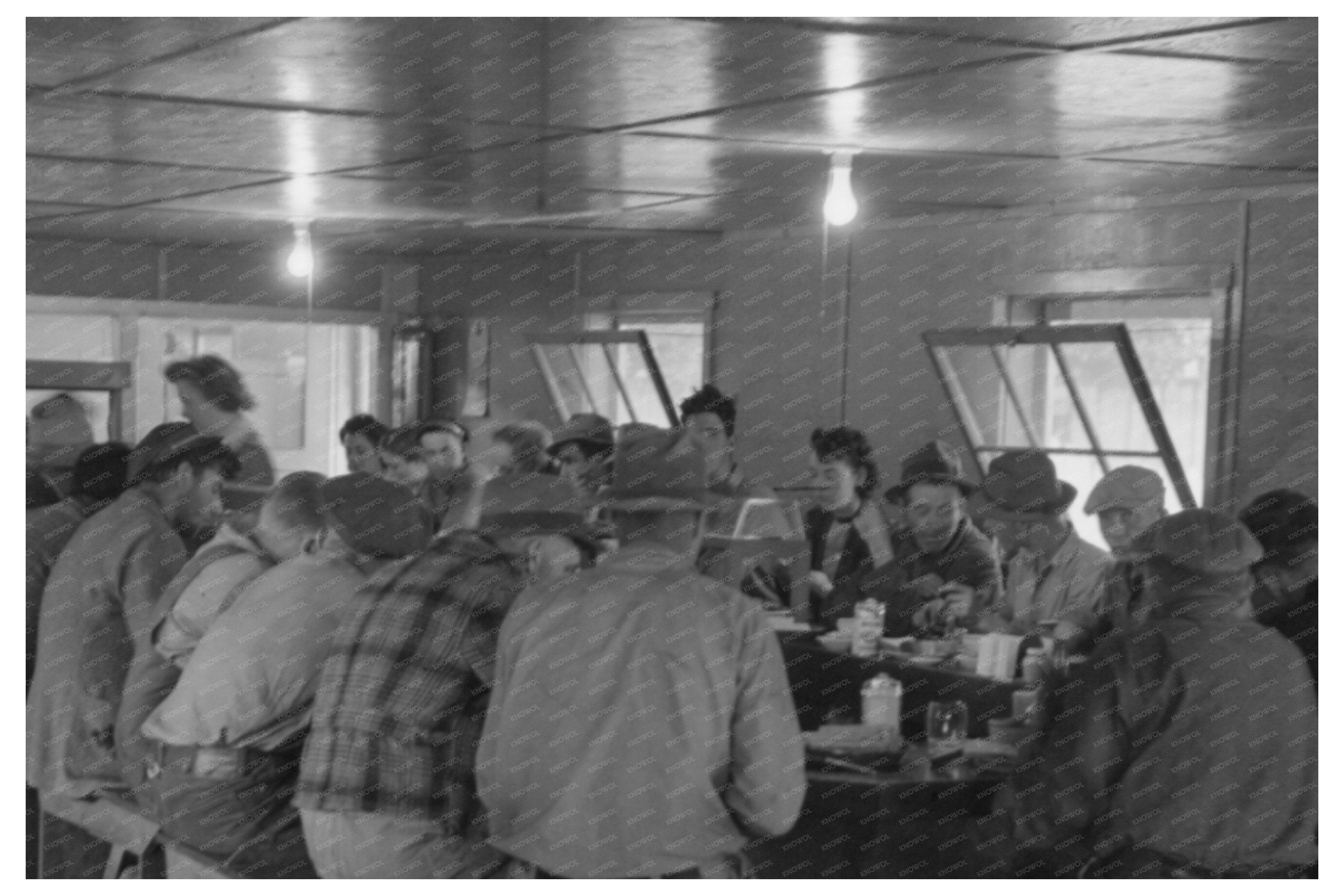 Men on Lunch Break at Yakima Hop Ranch September 1941