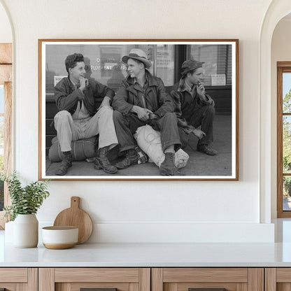 Boys Seeking Jobs at Employment Office Yakima 1941