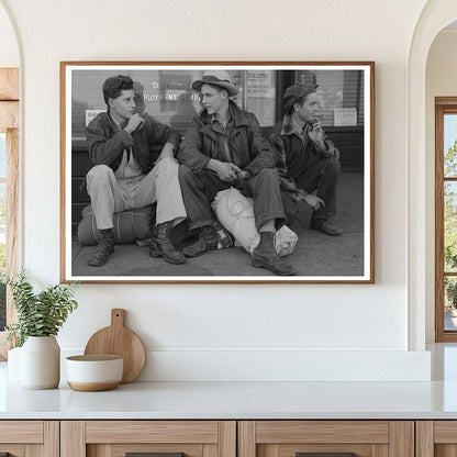 Boys Seeking Work Outside Employment Service Yakima 1941