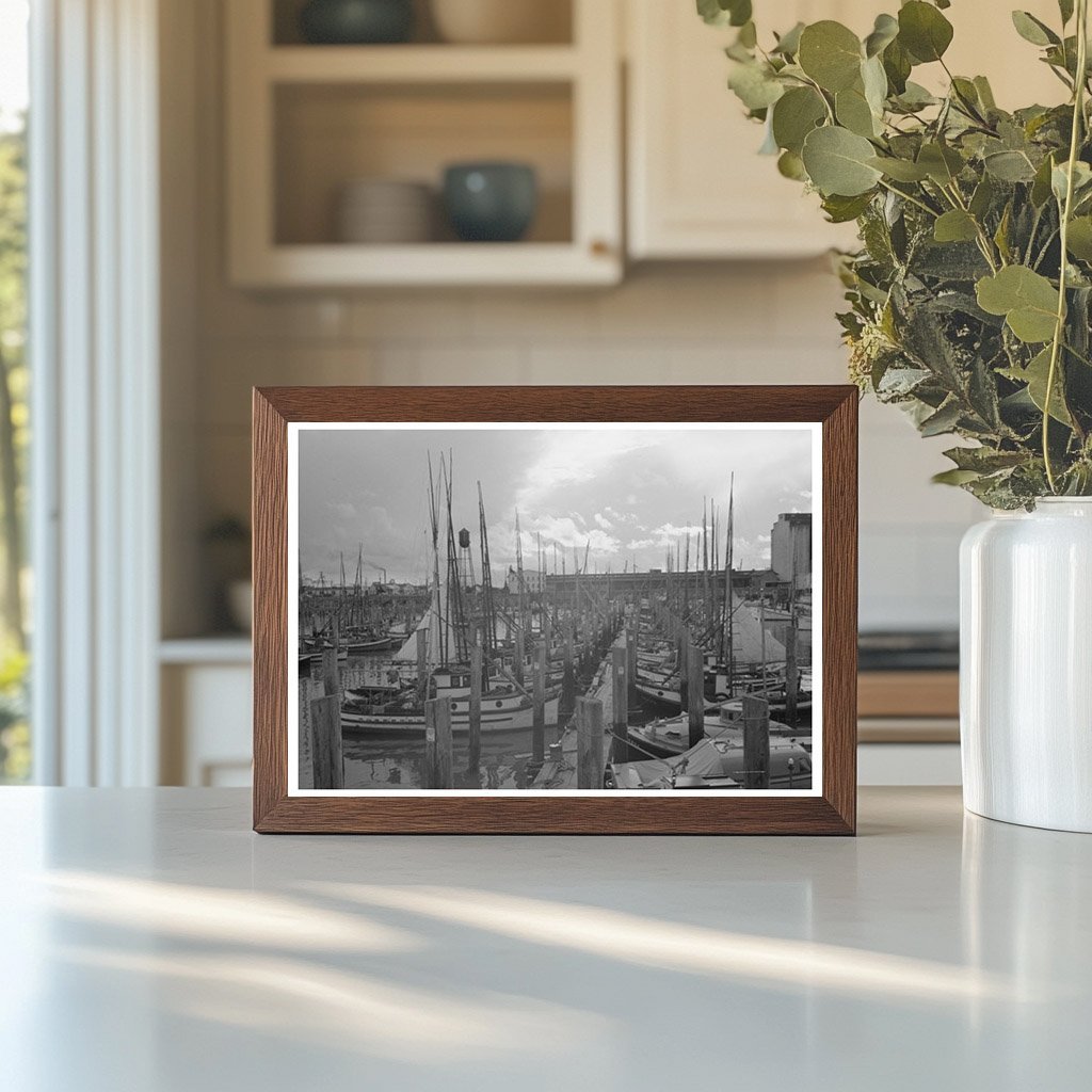 Fishing Boats Docked in Astoria Oregon September 1941