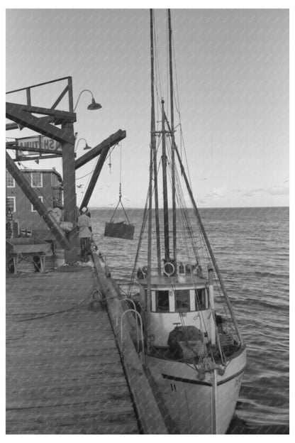 Fishing Boats Unloading at Columbia River Docks 1941