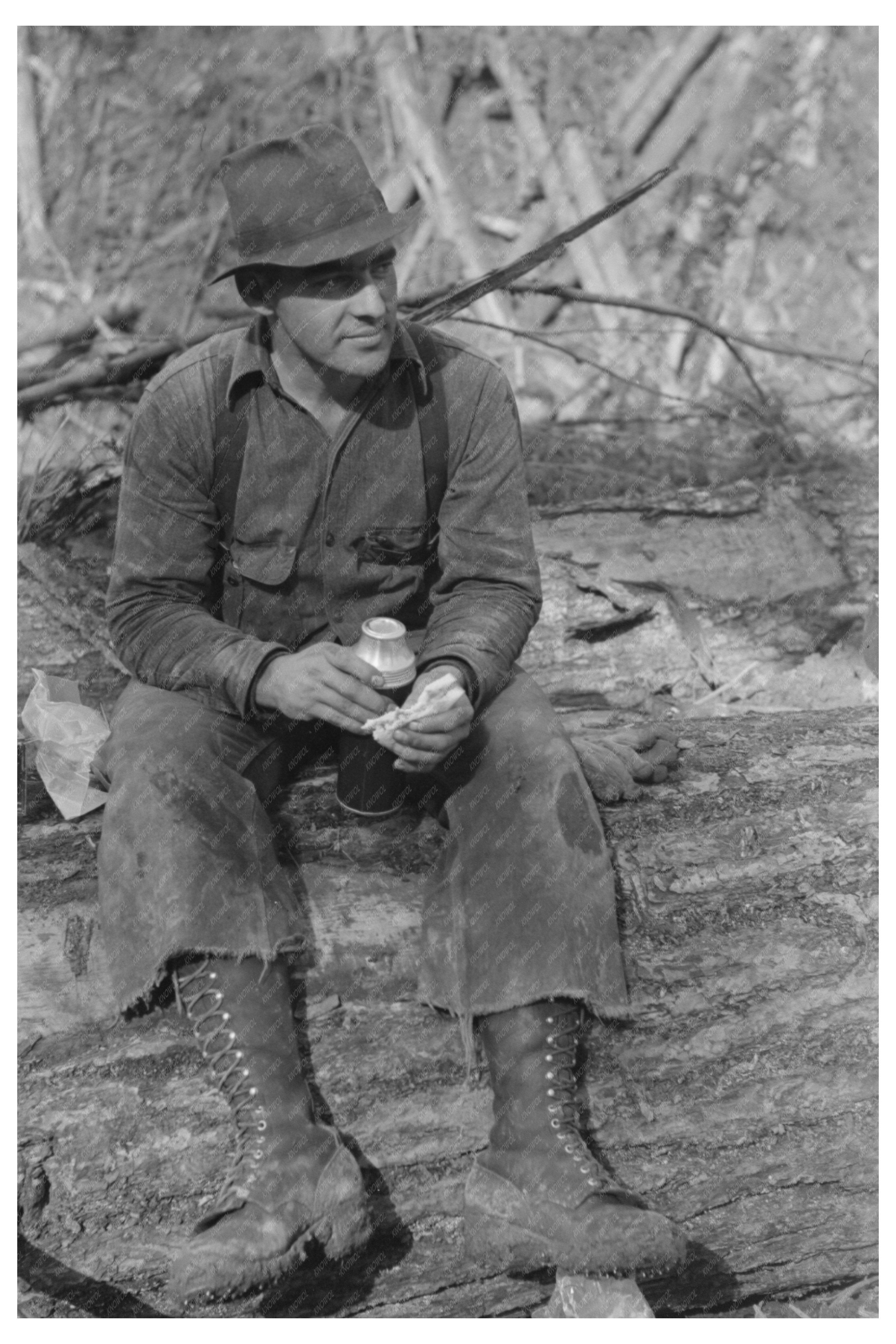 Lumberjack Lunch at Long Bell Lumber Company 1941