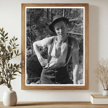 Lumberjack in Cowlitz County Washington October 1941