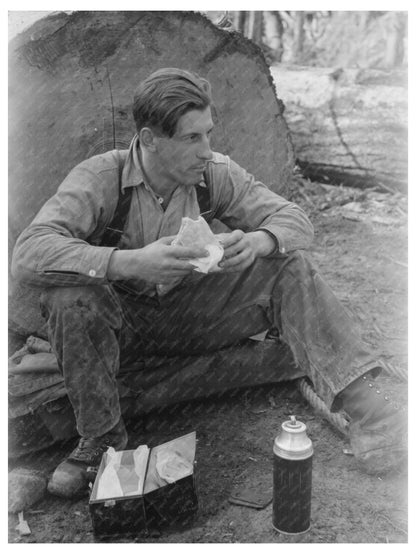 Lumberjack Lunch at Long Bell Lumber Company October 1941