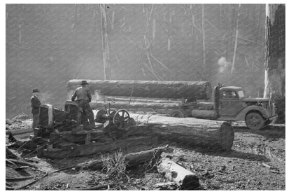 Vintage Logging Operation in Tillamook Oregon 1941