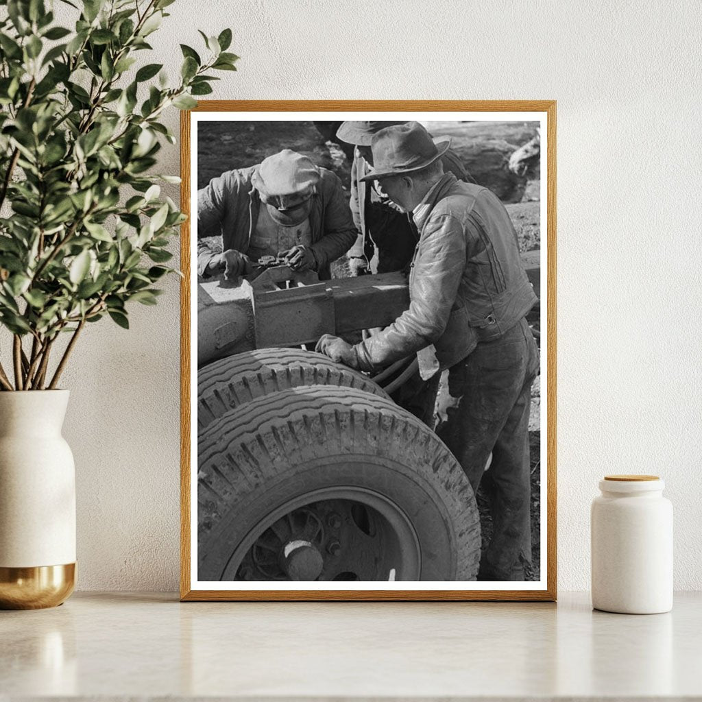 Gyppo Logging Crew Tillamook County Oregon 1941